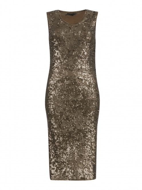 Платье из кашемира с пайетками - Общий вид