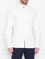Рубашка из хлопка с карманом Tommy Jeans  –  МодельВерхНиз