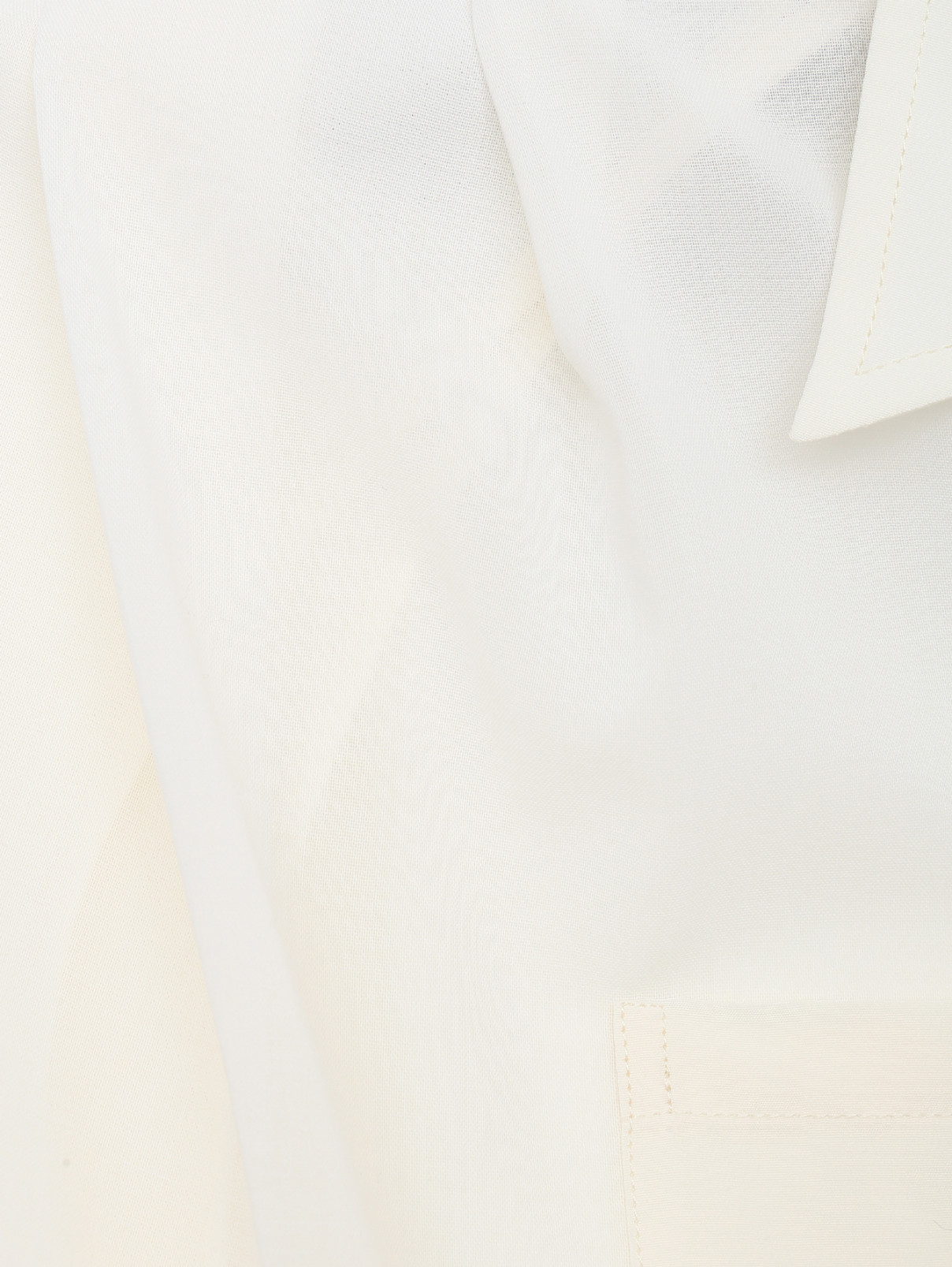Рубашка из смесовой шерсти с коротким рукавом 3.1 Phillip Lim  –  Деталь1  – Цвет:  Бежевый