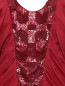 Платье из шелка декорированное пайетками и кружевом La Perla  –  Деталь