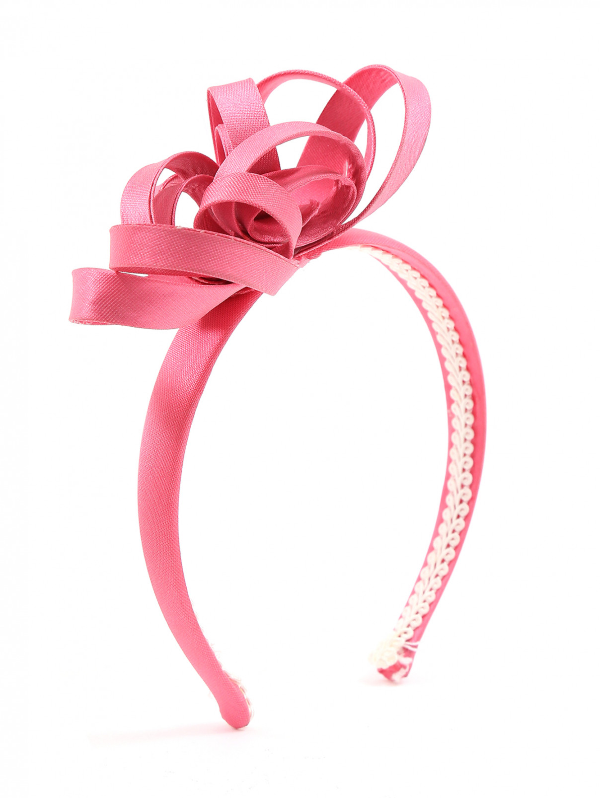 Ободок с декоративным бантом MiMiSol  –  Общий вид  – Цвет:  Розовый