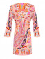 Платье из вискозы с V-образным вырезом Etro  –  Общий вид