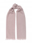 Широкий шарф из кашемира с бахромой ROSI Collection  –  Общий вид