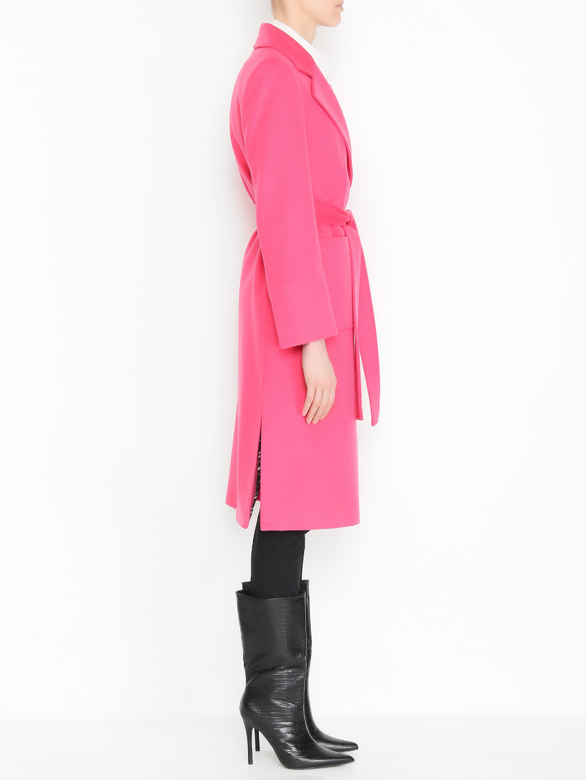 Пальто из шерсти Max&Co  –  МодельВерхНиз2  – Цвет:  Розовый