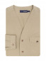 Рубашка из хлопка с накладными карманами LARDINI  –  Общий вид
