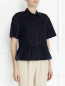 Рубашка из хлопка с коротким рукавом I'M Isola Marras  –  Модель Верх-Низ