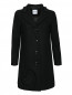 Пальто из шерсти на пуговицах Moschino  –  Общий вид