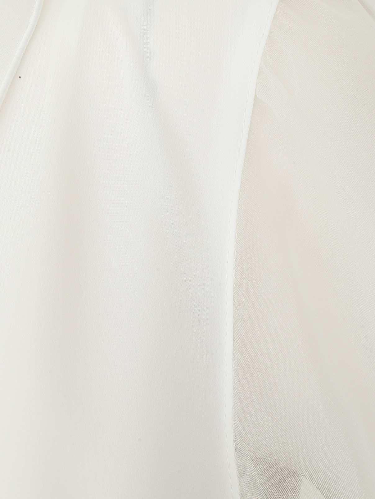Блуза с драпировкой Marina Rinaldi  –  Деталь  – Цвет:  Белый