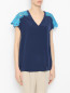 Блуза из шелка с кружевной вставкой TWINSET  –  МодельВерхНиз