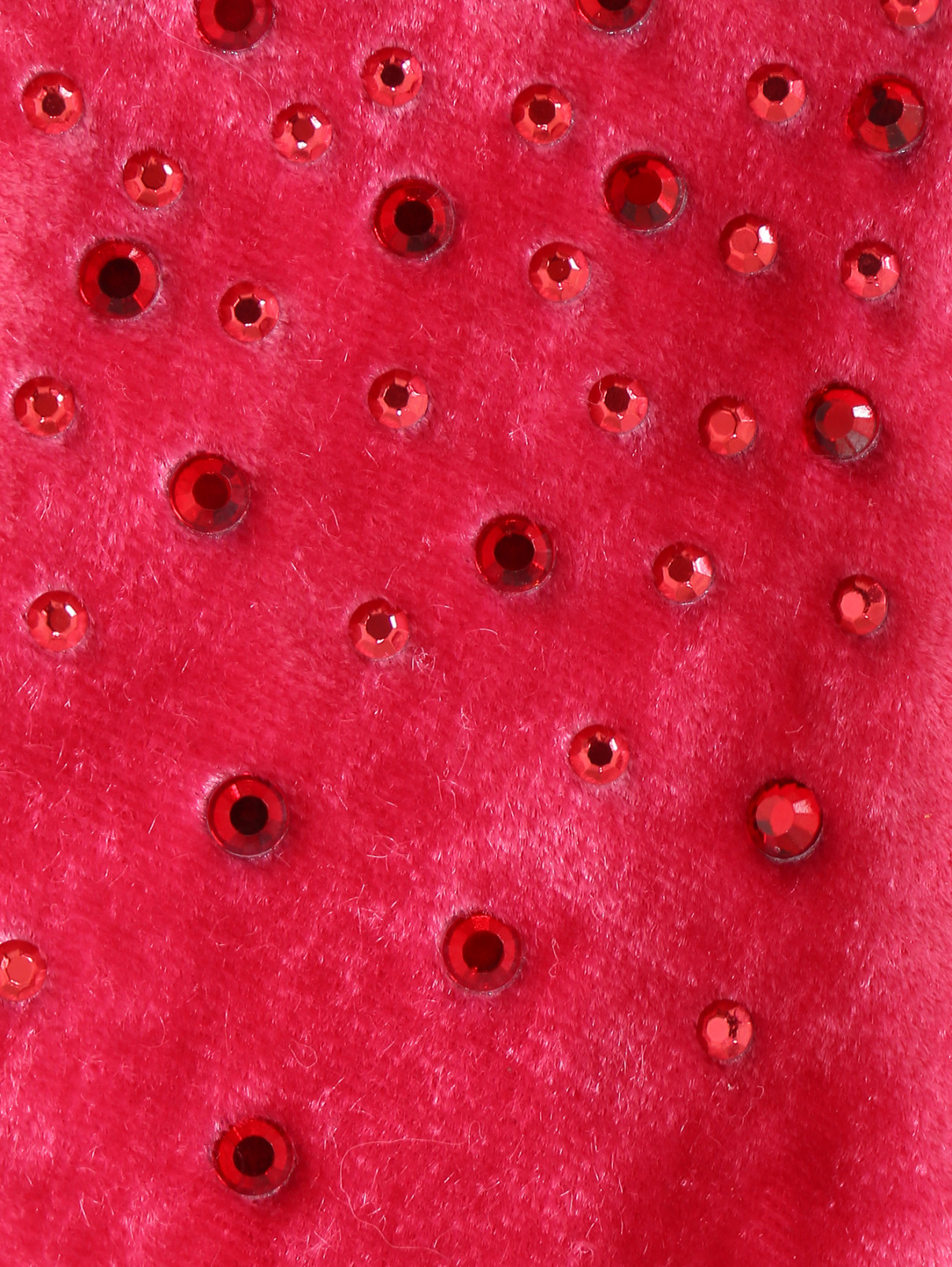 Воротник из бархата декорированный стразами Miss Blumarine  –  Деталь  – Цвет:  Розовый