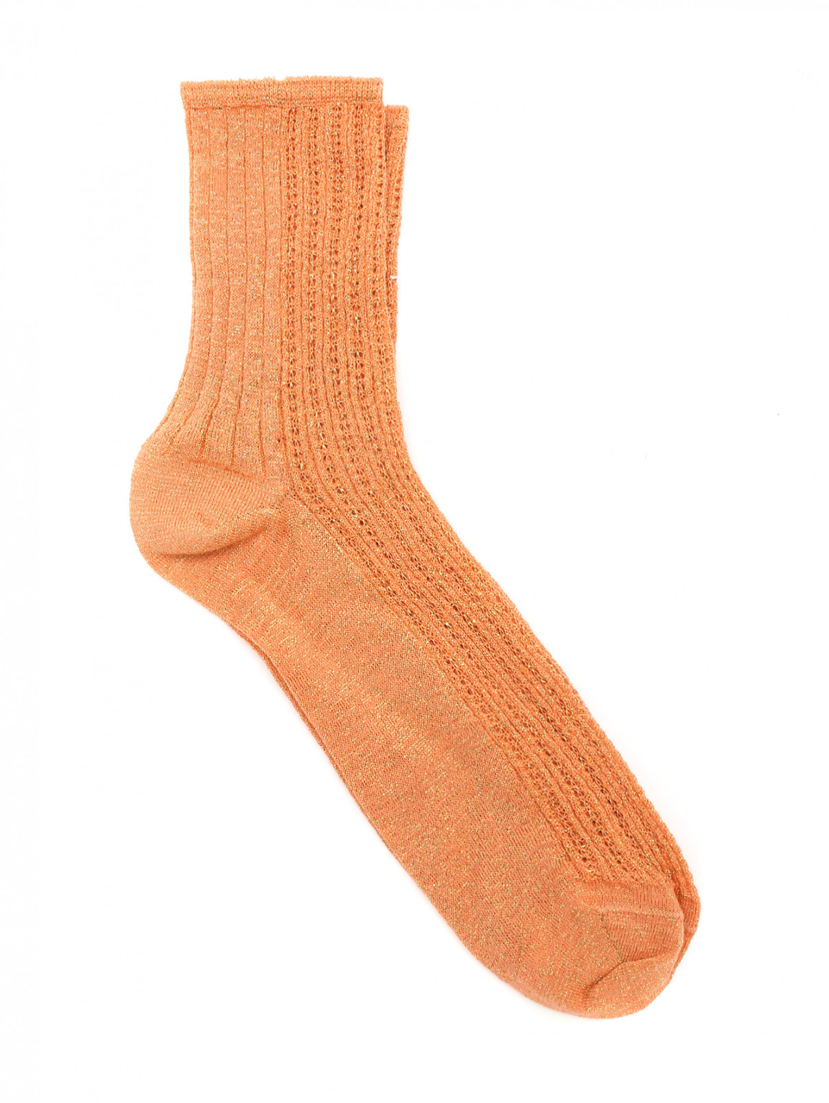 Носки из хлопка ALTO MILANO  –  Общий вид  – Цвет:  Оранжевый