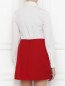 Блуза из хлопка с отделкой Red Valentino  –  Модель Верх-Низ1