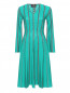Платье из шерсти и вискозы с V-образным вырезом Etro  –  Общий вид