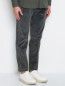 Вельветовые брюки из хлопка прямого кроя LARDINI  –  МодельВерхНиз