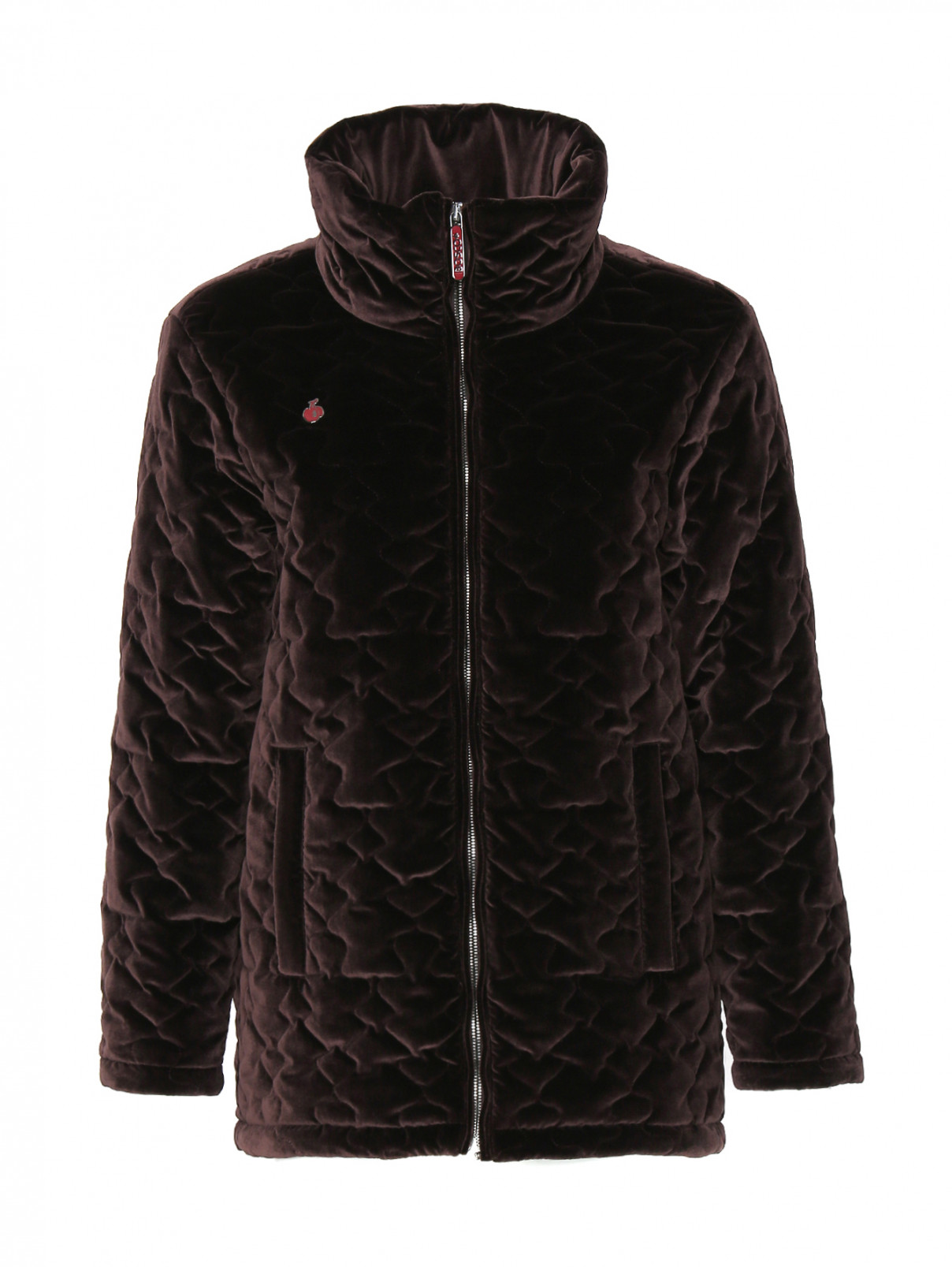 Стеганая куртка на молнии BOSCO  –  Общий вид  – Цвет:  Фиолетовый
