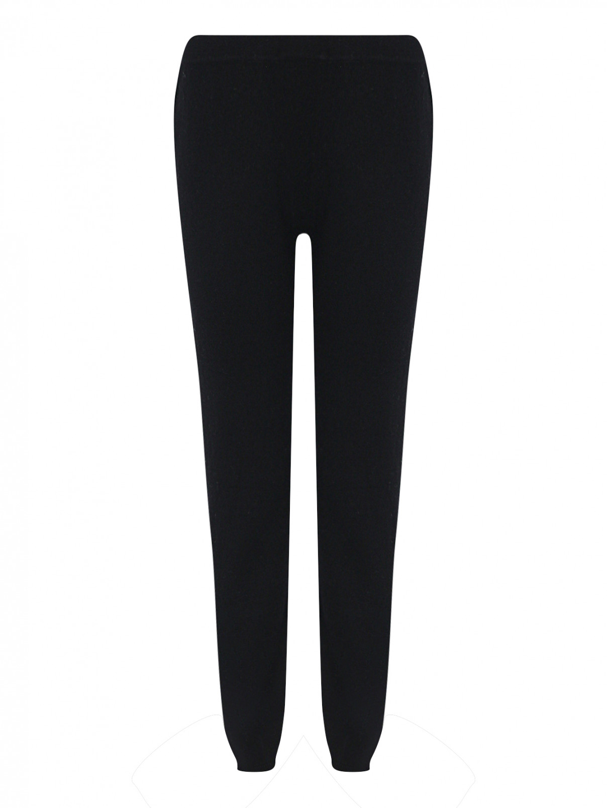 Трикотажные брюки из шерсти и кашемира Allude  –  Общий вид  – Цвет:  Черный