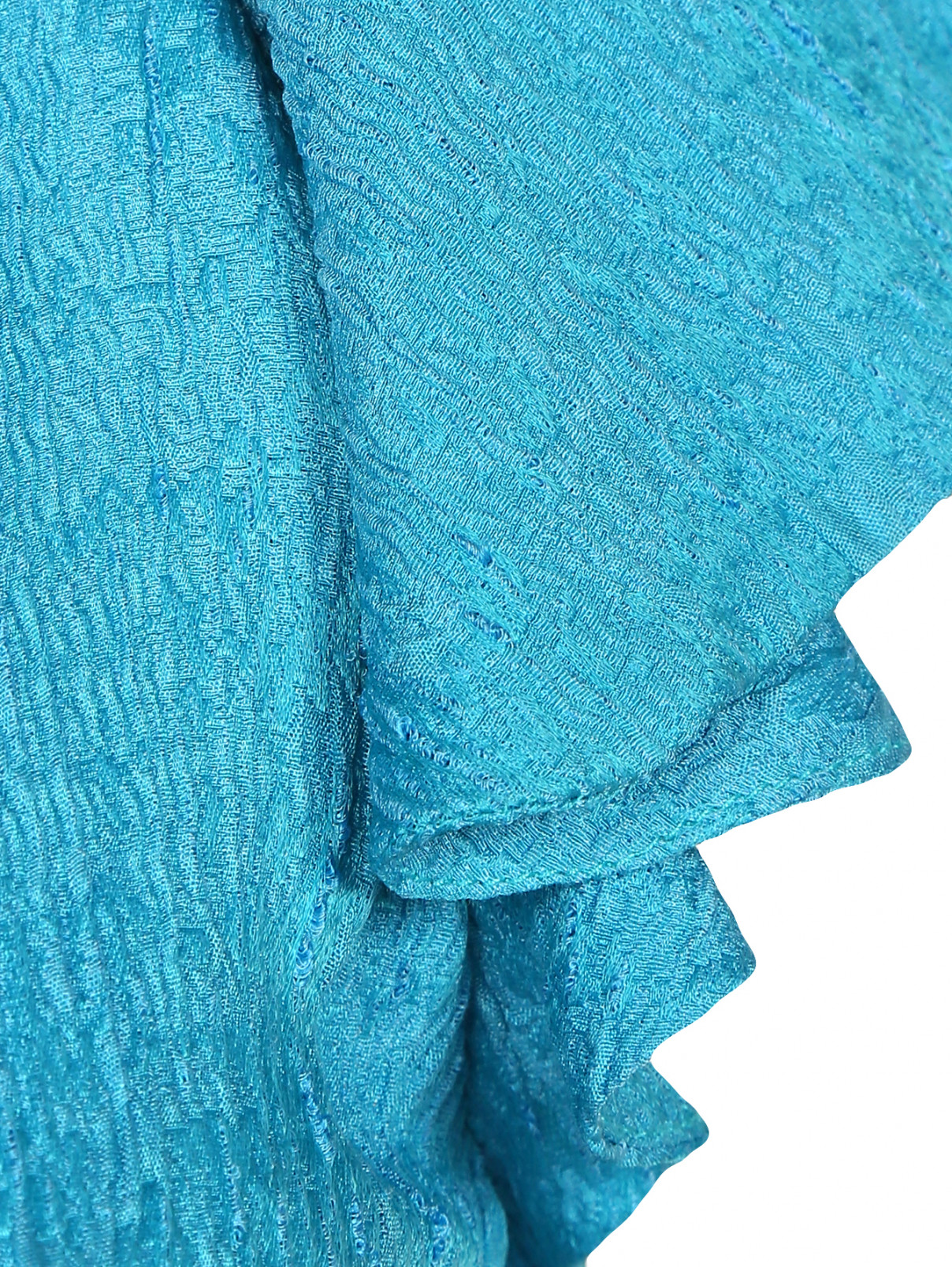 Платье-макси  прямого кроя JO NO FUI  –  Деталь1  – Цвет:  Синий
