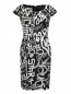 Платье-миди с узором Moschino Couture  –  Общий вид