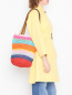 Плетеная сумка с узором Max&Co  –  МодельВерхНиз