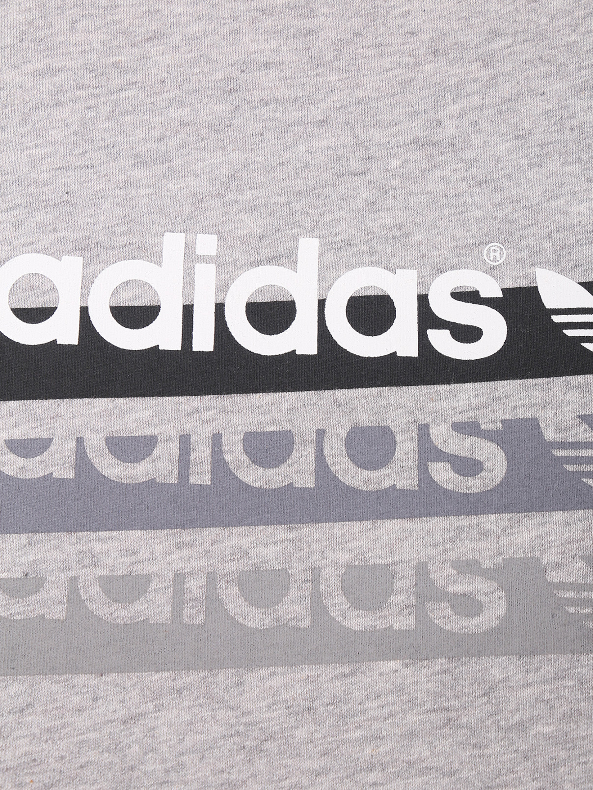 Майка из хлопка с принтом Adidas Originals  –  Деталь