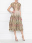 Платье из сетки с декором кружевом Daniela de Souza  –  МодельОбщийВид