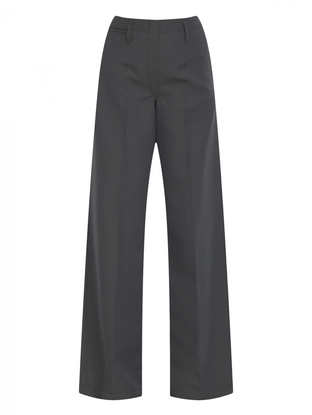 Широкие брюки со стрелками Lemaire  –  Общий вид  – Цвет:  Серый