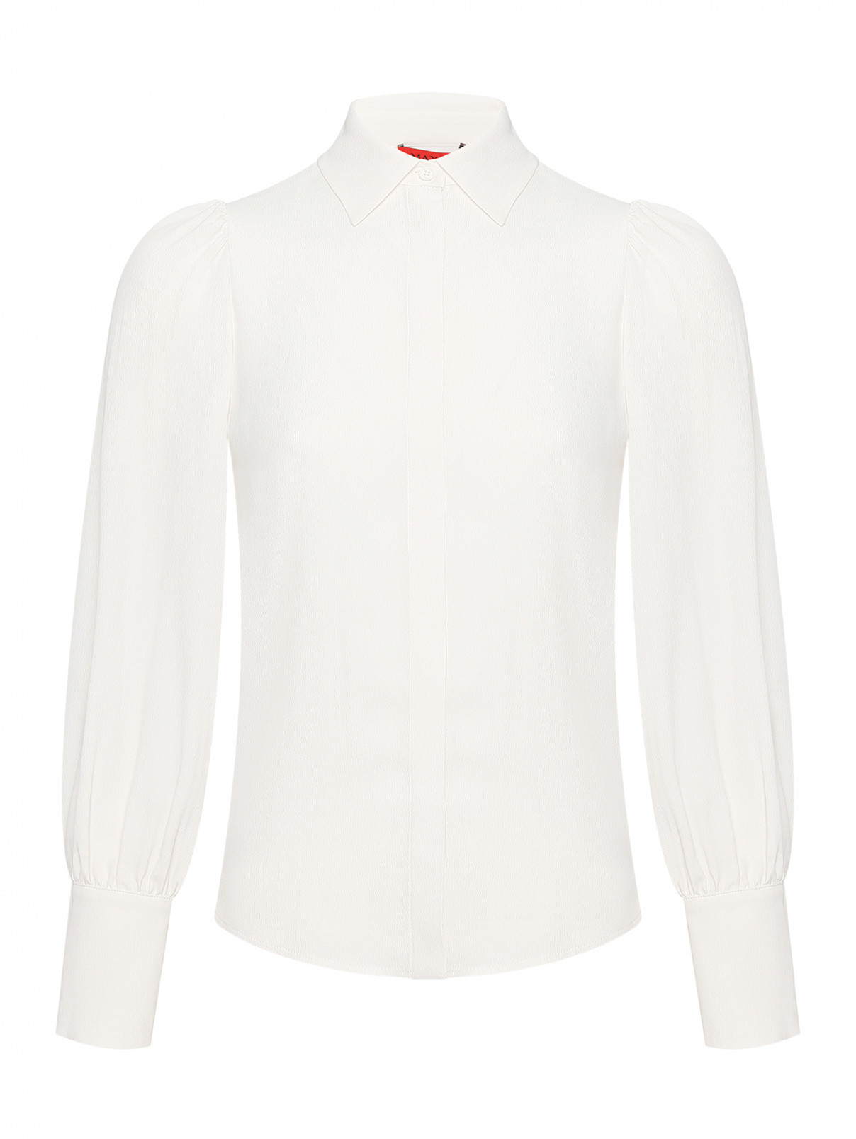 Блуза с длинными рукавами Max&Co  –  Общий вид  – Цвет:  Белый