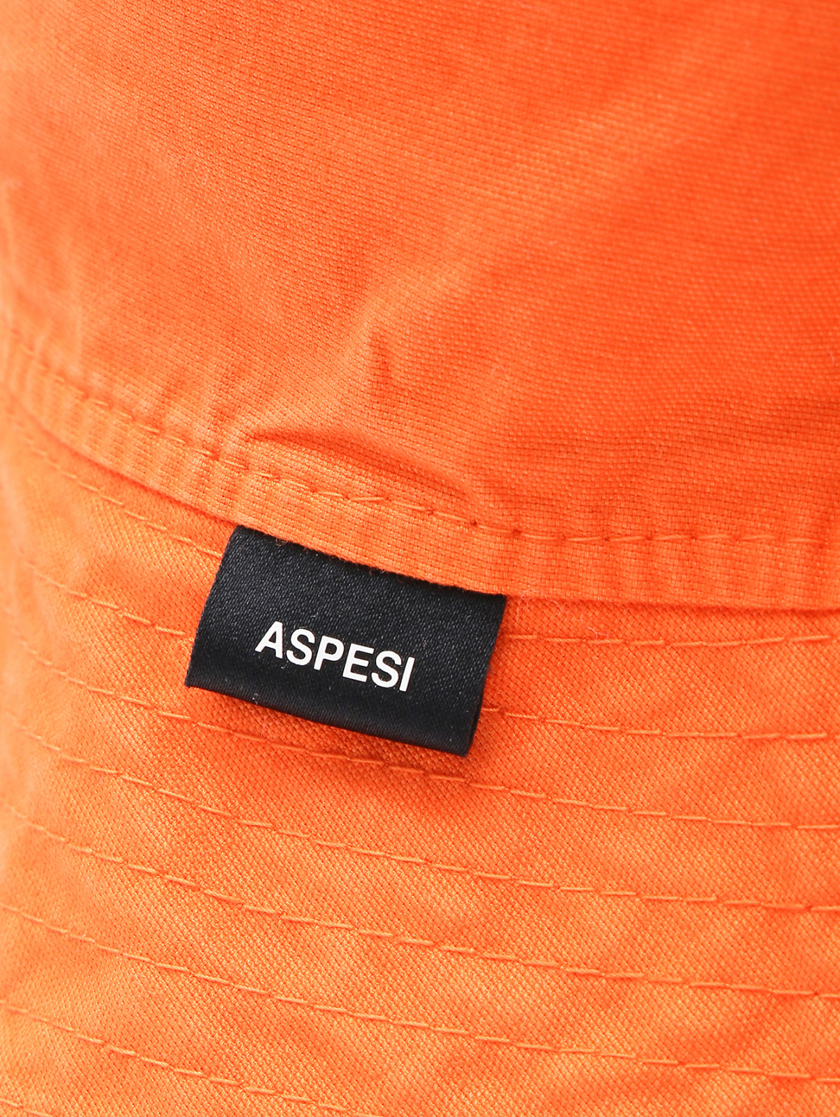 Хлопковая однотонная панама Aspesi  –  Деталь1  – Цвет:  Оранжевый