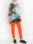 Блуза из шелка с узором Marina Rinaldi  –  Модель Общий вид