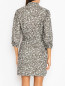 Платье-рубашка из хлопка с узором Max&Co  –  МодельВерхНиз1