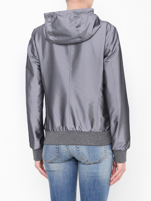 Двусторонняя куртка из металлизированной ткани - МодельВерхНиз1