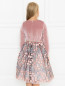 Платье бархатное с пышной юбкой из тюля Aletta Couture  –  МодельВерхНиз1