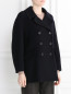 Двубортное пальто из шерсти Sonia Rykiel  –  Модель Верх-Низ