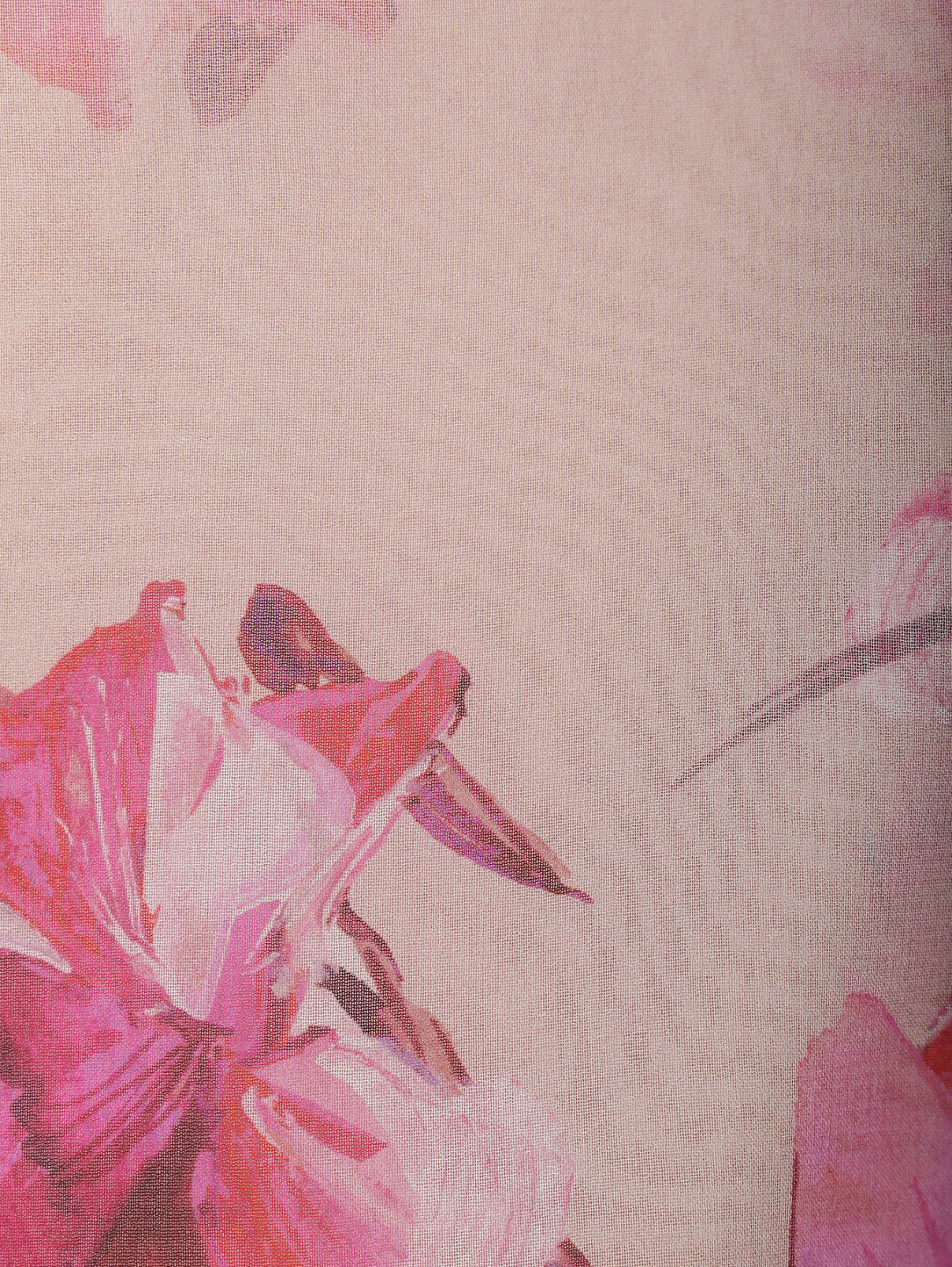 Блуза с цветочным узором Marina Rinaldi  –  Деталь1  – Цвет:  Розовый