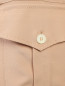 Блуза из смесового шелка с накладными карманами N21  –  Деталь1