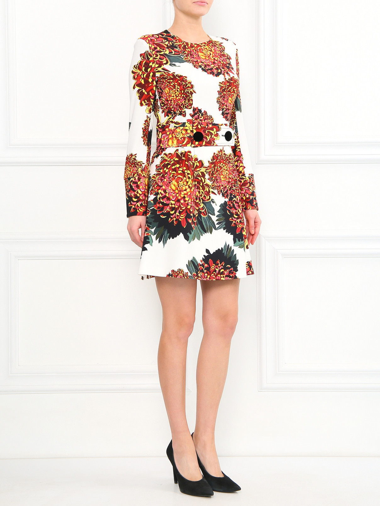 Платье с цветочным узором Sportmax  –  Модель Общий вид  – Цвет:  Узор