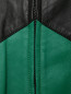 Куртка из кожи с контрастной вставкой Kenzo  –  Деталь