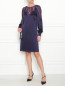 Платье из шелка с декоративной вышивкой Alberta Ferretti  –  МодельОбщийВид