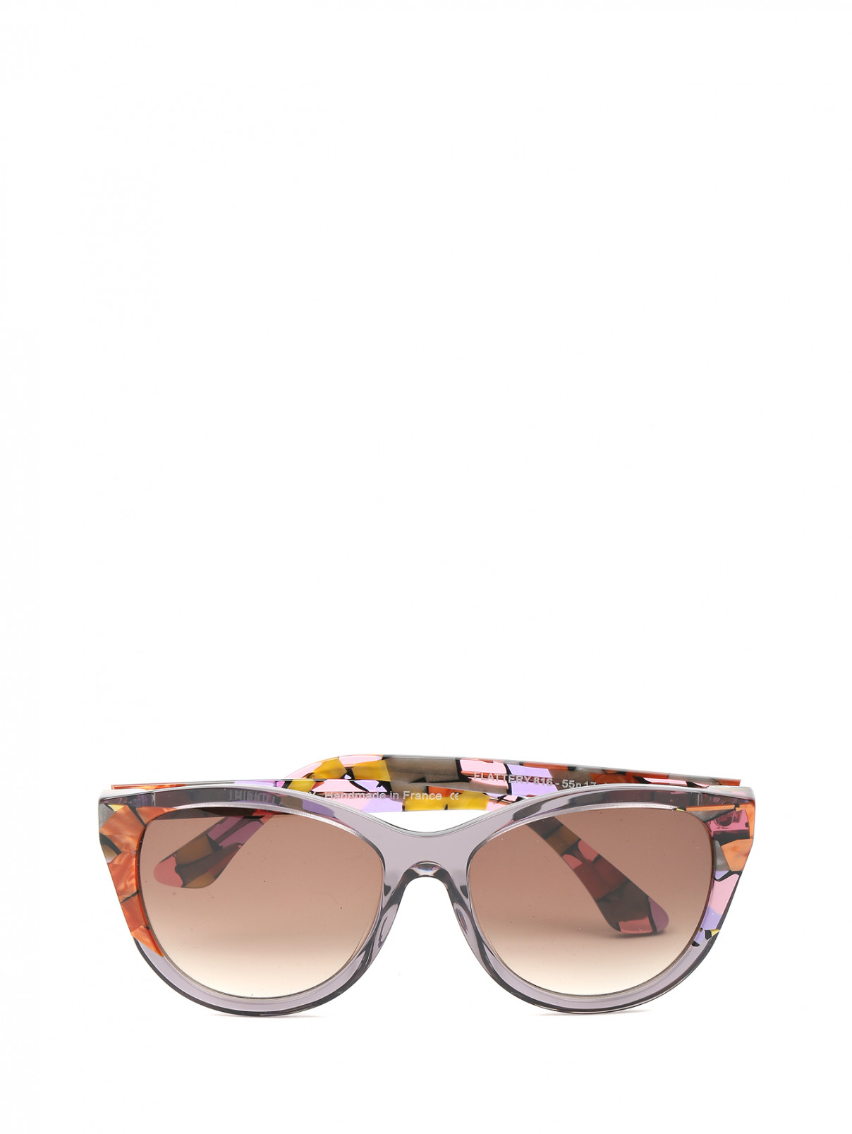 Cолнцезащитные очки в оправе из пластика с узором Thierry Lasry  –  Общий вид  – Цвет:  Узор