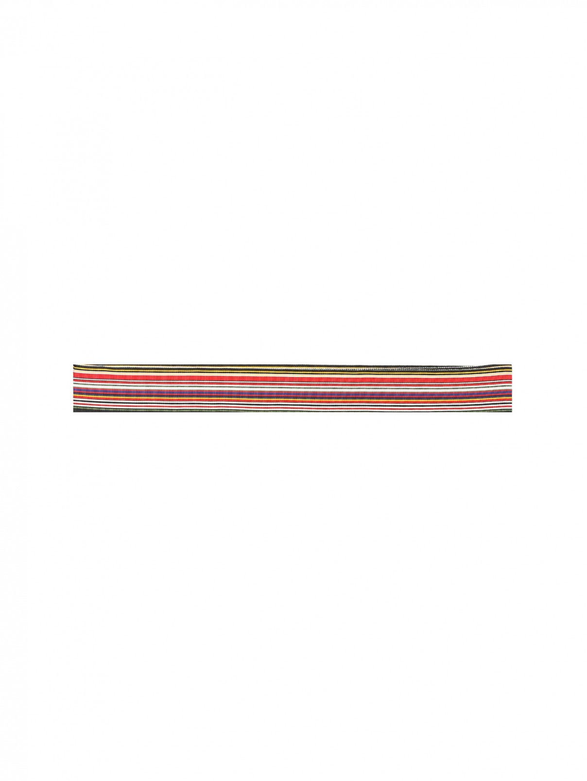 Пояс из текстиля с узором "полоска" Marina Rinaldi  –  Общий вид  – Цвет:  Узор