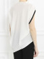 Блуза асимметричного кроя из шелка с узором Barbara Bui  –  Модель Верх-Низ1