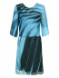 Шелковое платье с принтом Emporio Armani  –  Общий вид
