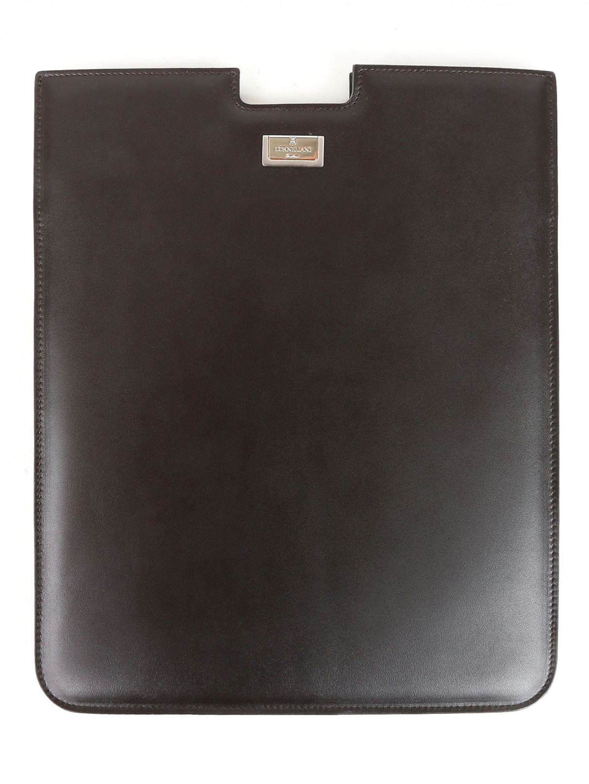 Чехол для ipad  из кожи Corneliani  –  Общий вид  – Цвет:  Коричневый