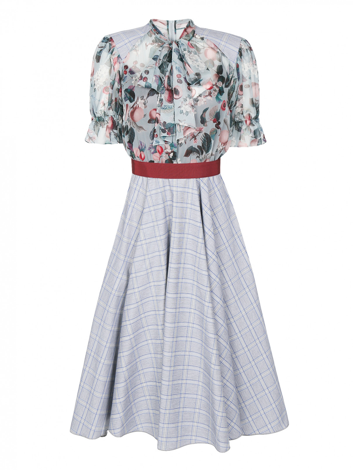 Платье-миди с узором Antonio Marras  –  Общий вид  – Цвет:  Узор