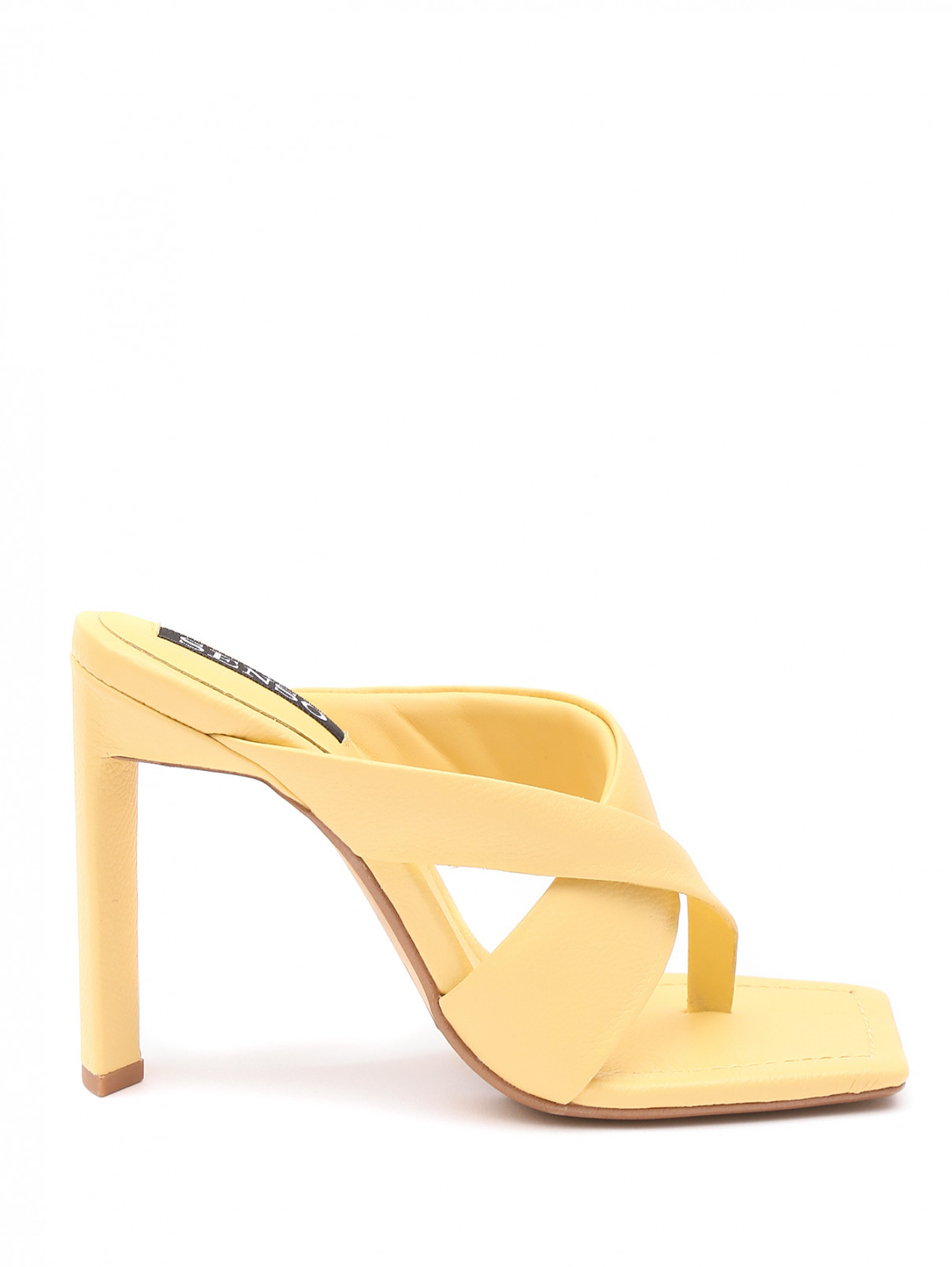 Босоножки из кожи на высоком каблуке Senso  –  Обтравка1  – Цвет:  Желтый