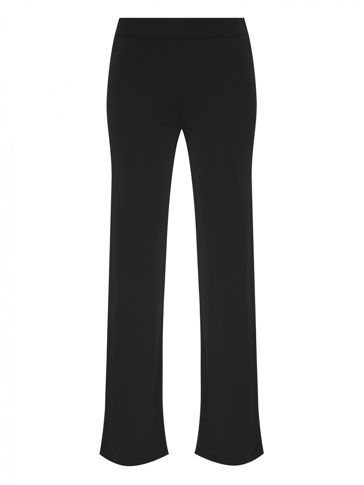 Трикотажные брюки на резинке Alpha Studio  –  Общий вид  – Цвет:  Черный