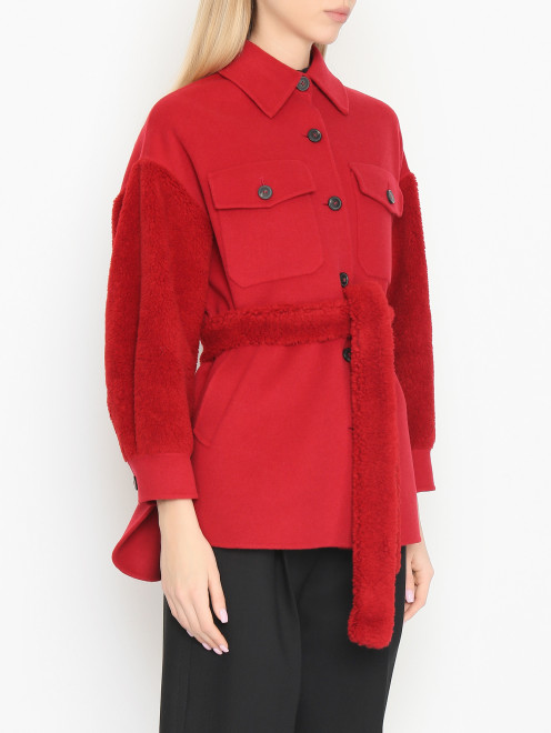 Куртка-рубашка из шерсти Weekend Max Mara - МодельВерхНиз