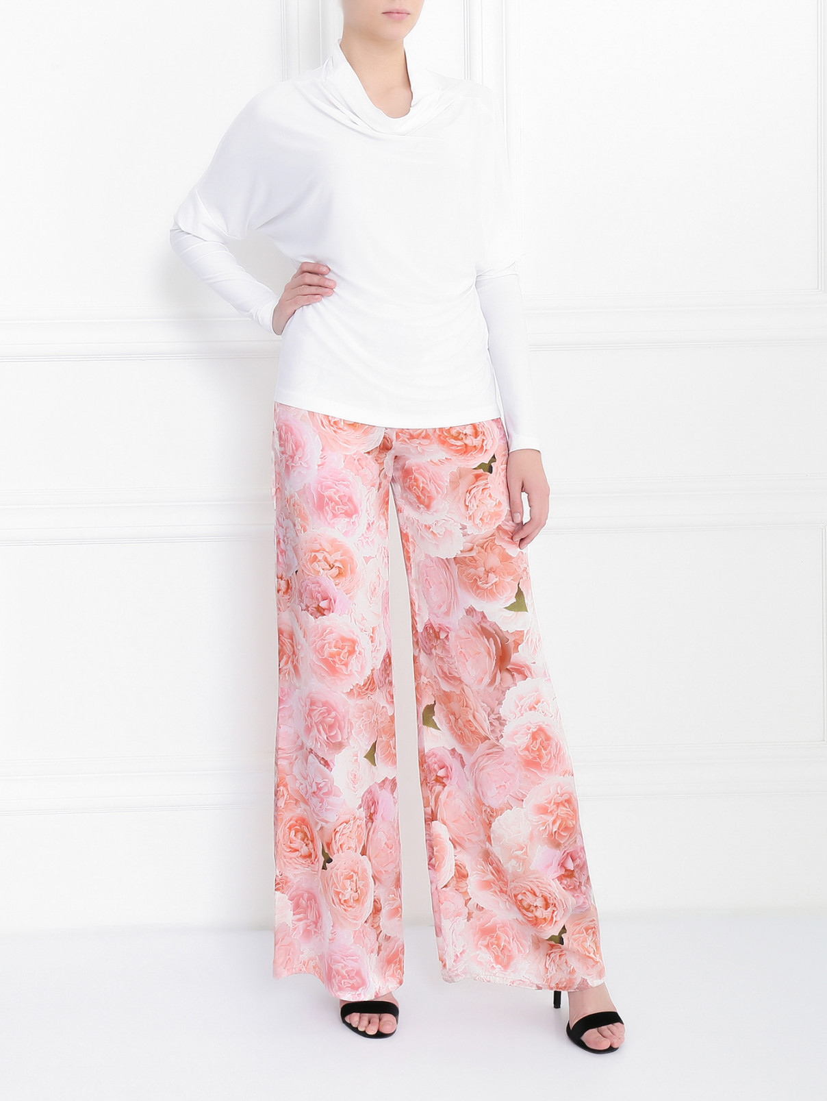Блуза свободного кроя Norma Kamali  –  Модель Общий вид  – Цвет:  Белый