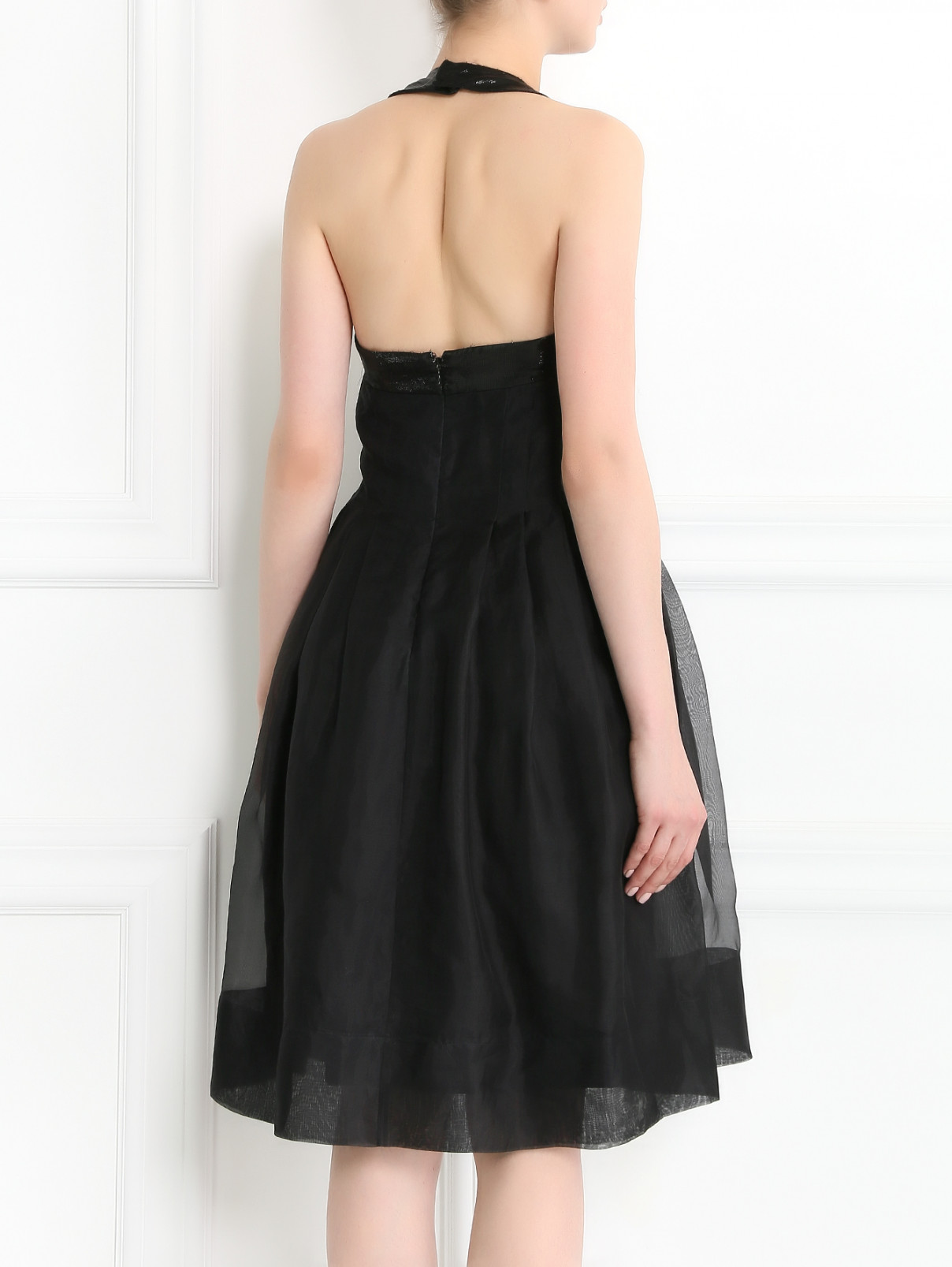 Платье из шелка Rue du Mail  –  Модель Верх-Низ1  – Цвет:  Черный