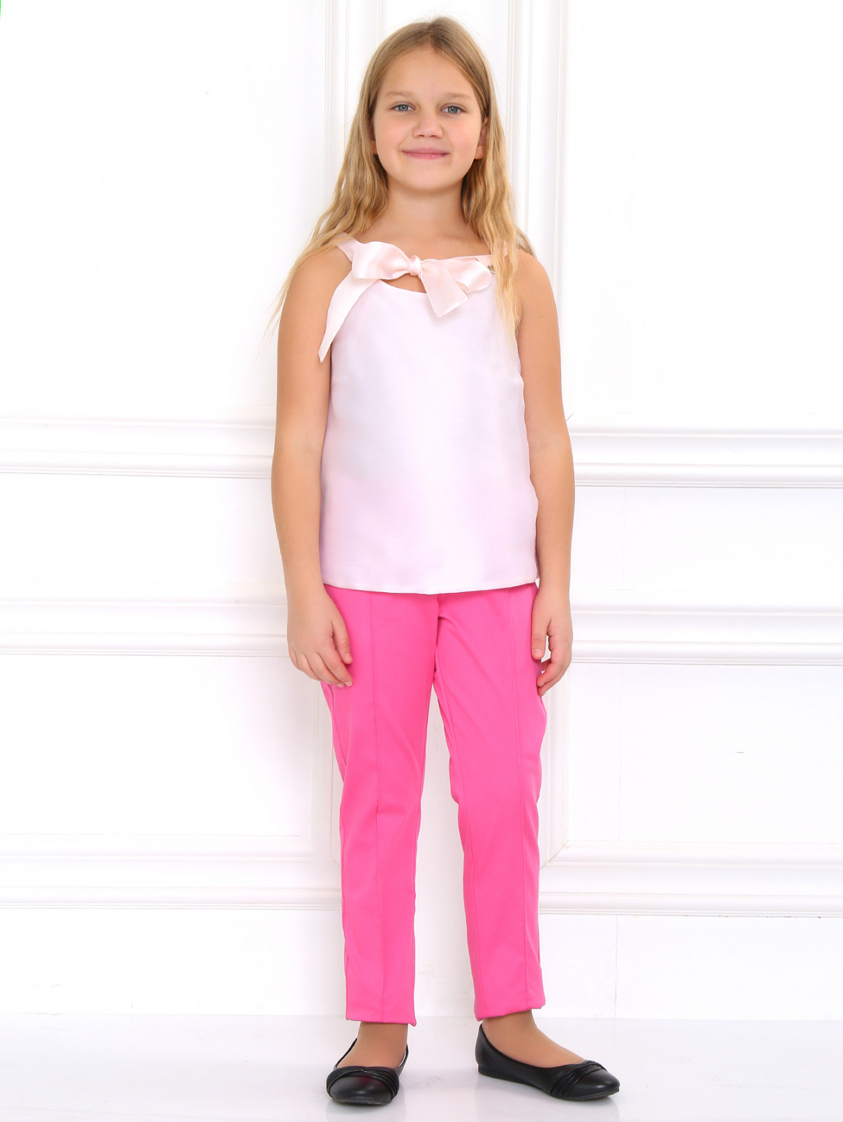 Классические брюки со стрелками I Pinco Pallino  –  Модель Общий вид  – Цвет:  Розовый